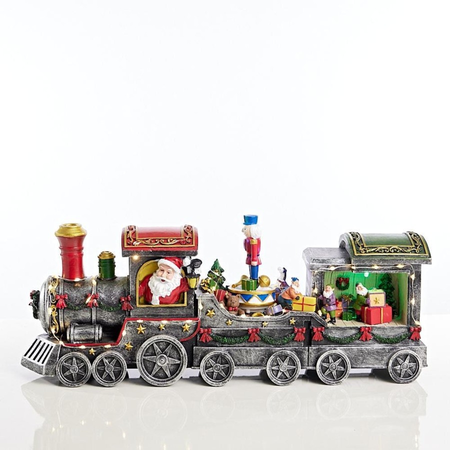 3D & 2D Displays Christmas World | Led Musical Santa Nutcracker Train ...