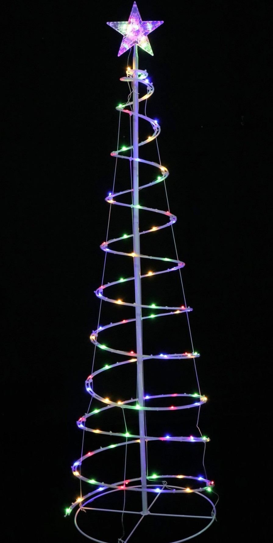 3D & 2D Displays Christmas World  | Led Multi Spiral Tree (1.5M)