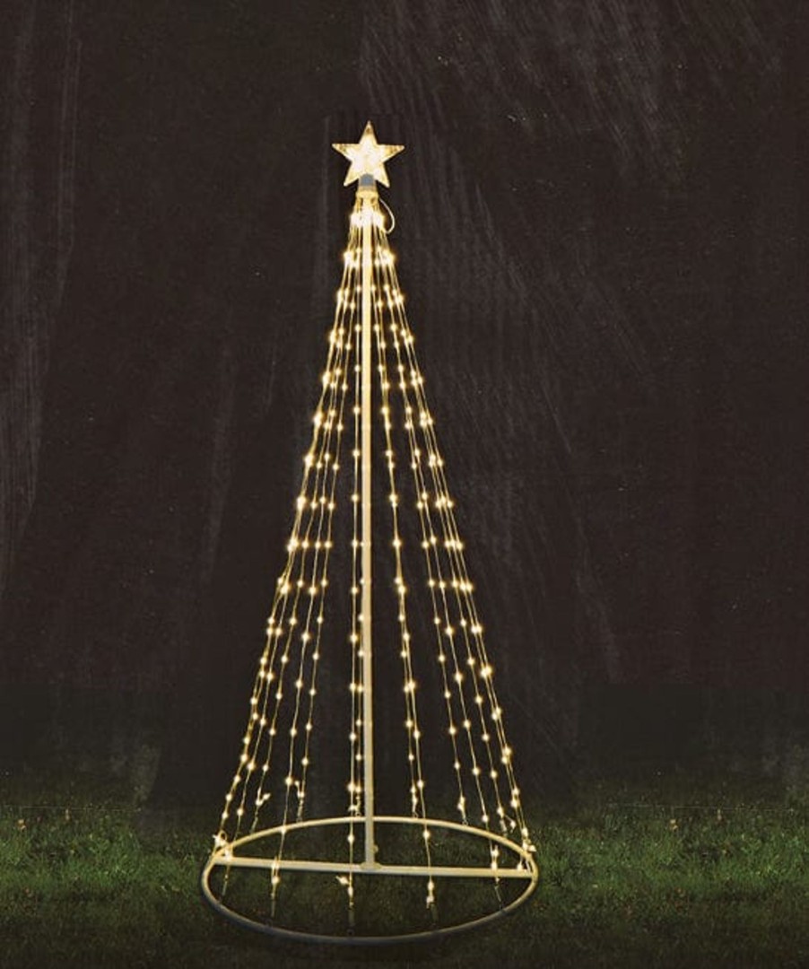 3D & 2D Displays Christmas World  | Led Warm White Starry Wire Strands Tree (1.8M)